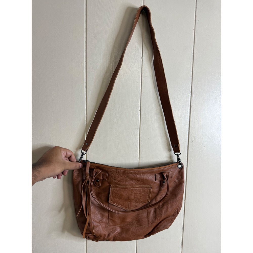 Allison Burns Crossbody Bag Women's Brown Leather Crossbody Shoulder Bag Purse